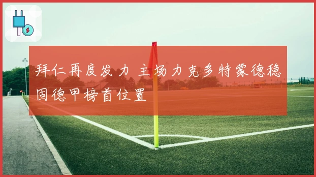 拜仁再度发力 主场力克多特蒙德稳固德甲榜首位置